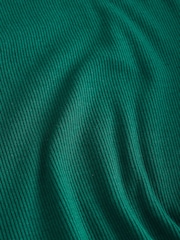 Forest Green Long Sleeve Ribbed Roll Neck Bodysuit - Image 7 of 7