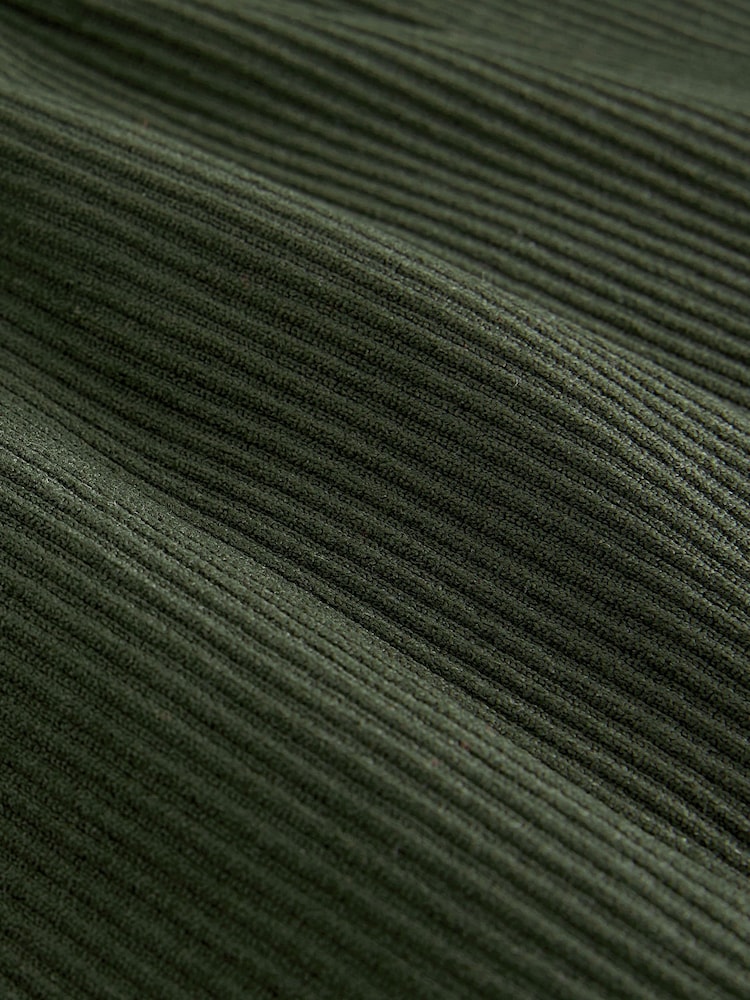 Forest Green Ribbed Seamless High Waist Leggings - Image 7 of 8