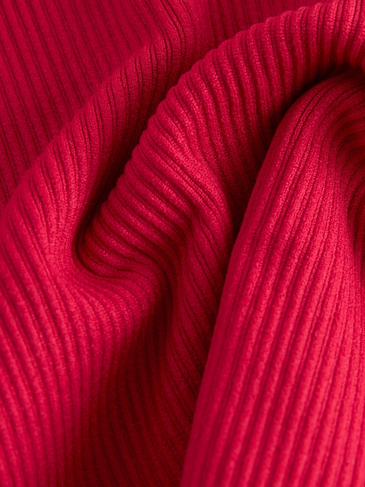 Red Ribbed Seamless Vest Top - Image 6 of 6 Red Ribbed Seamless Vest Top - Image 6 of 6