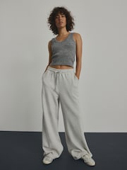 Grey Marl Ribbed Seamless Vest Top - Image 5 of 12