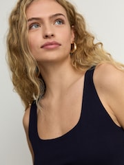 Navy Square Neck Vest - Image 5 of 5