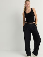 Black Ruched TENCEL™ Vest - Image 3 of 8
