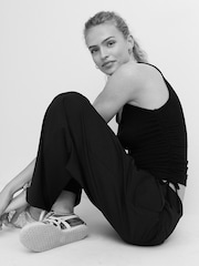 Black Ruched TENCEL™ Vest - Image 5 of 8