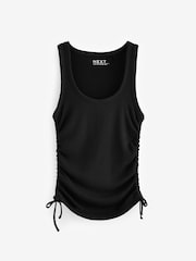 Black Ruched TENCEL™ Vest - Image 6 of 8