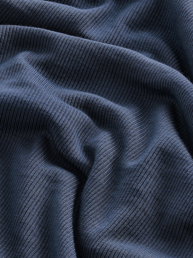 Inky Blue Ruched TENCEL™ Vest - Image 8 of 8