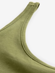 Olive Green Thick Strap Vest - Image 8 of 8