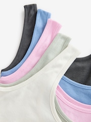 Pastels - Lot de gilets côtelés à épaisses bretelles 5 - Image 11 of 12