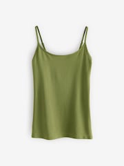 Olive Green Thin Strap Vest - Image 5 of 7