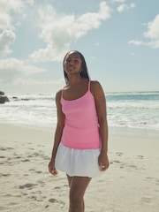 Fluoro Pink Thin Strap Vest - Image 2 of 7
