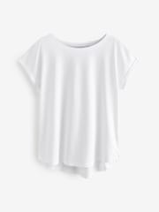 Белый/синий/оранжевый - Cap Sleeve 100% Cotton T-Shirts 3 Pack - Image 8 of 12