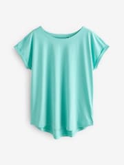 Белый/синий/оранжевый - Cap Sleeve 100% Cotton T-Shirts 3 Pack - Image 9 of 12