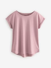 Ecru/Taupe/Brown/Blue/Yellow Cap Sleeve 100% Cotton T-Shirts 5 Pack - Image 7 of 12