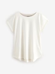 Ecru/Taupe/Brown/Blue/Yellow Cap Sleeve 100% Cotton T-Shirts 5 Pack - Image 8 of 12