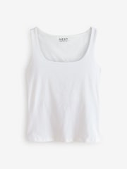 Brown/Ecru/Rust Square Neck Vest 3 Pack - Image 8 of 10