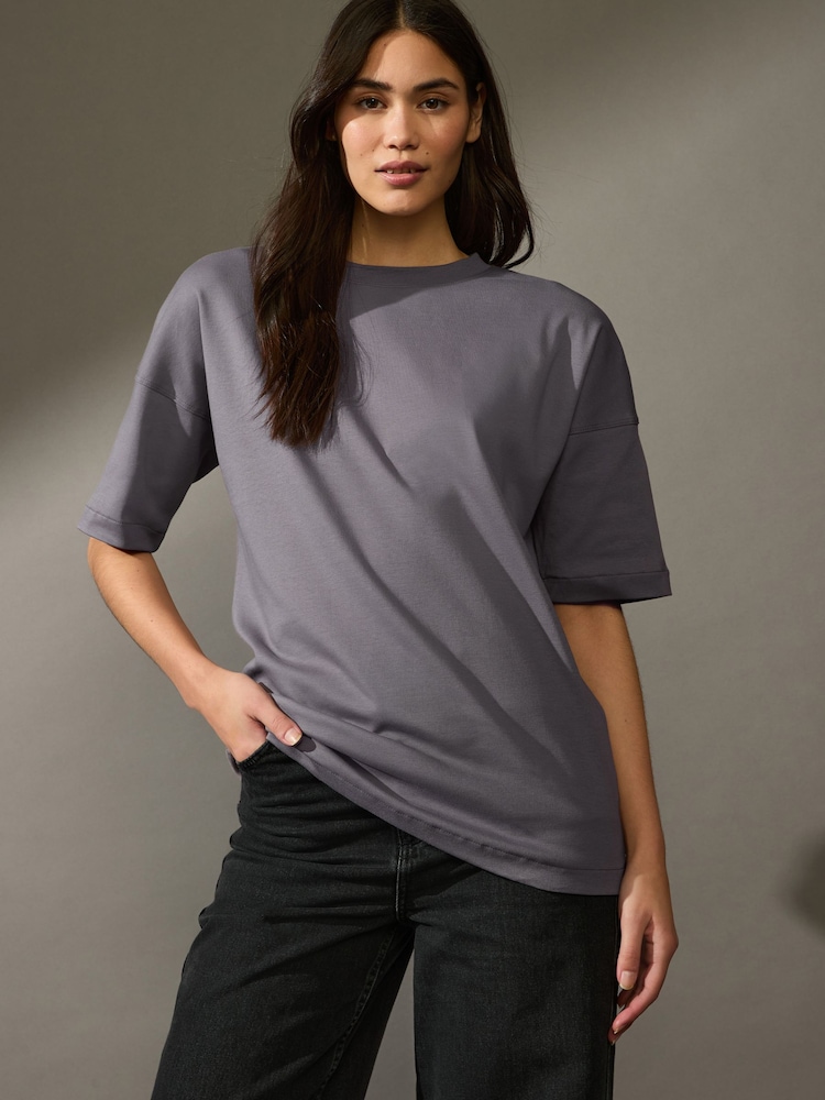 monochrome - T-shirt oversize en coton 100% 3 Pack - Image 10 of 12