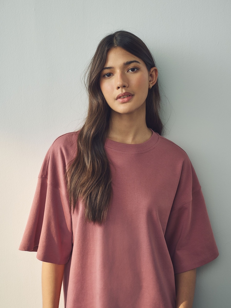Multi 100% Cotton Boxy Short Sleeve T-Shirts 5 Pack - Image 5 of 13