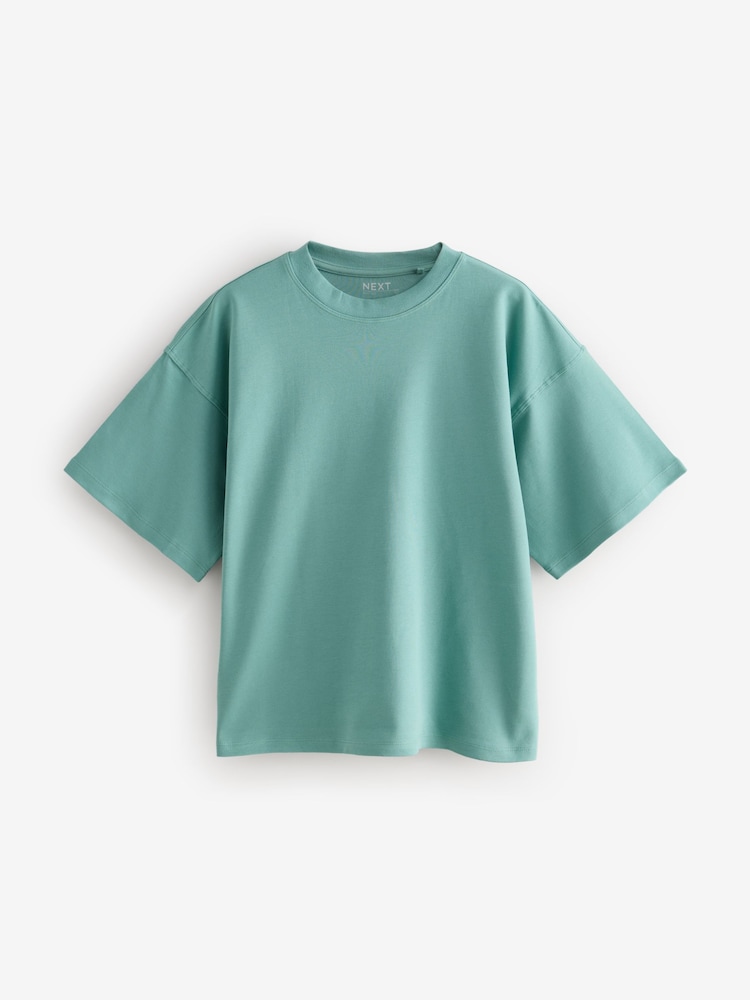 Multi 100% Cotton Boxy Short Sleeve T-Shirts 5 Pack - Image 8 of 13
