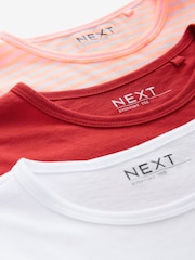 Orange/Blanc/Rayure - Lot de 3 t-shirts au quotidien - Image 11 of 12