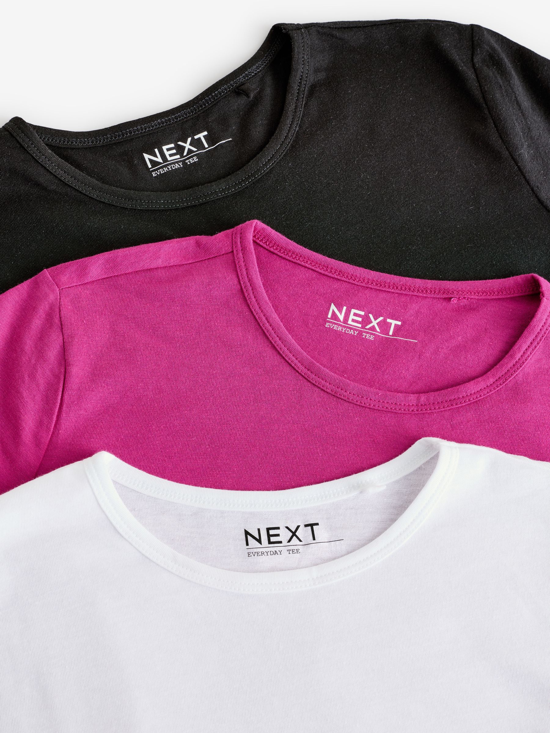 Buy Blue/White/Raspberry Everyday T-Shirts 3 Pack from Next USA