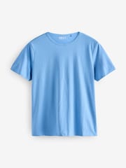 Blue/Shale/White/Black/Khaki Crew Neck Cotton Rich T-Shirt 5 Pack - Image 3 of 11