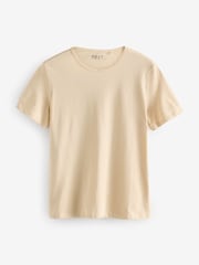 Blue/Shale/White/Black/Khaki Crew Neck Cotton Rich T-Shirt 5 Pack - Image 7 of 11