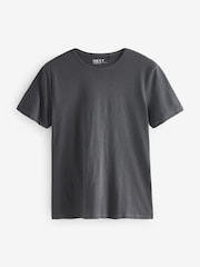 Blue/Shale/White/Black/Khaki Crew Neck Cotton Rich T-Shirt 5 Pack - Image 9 of 11