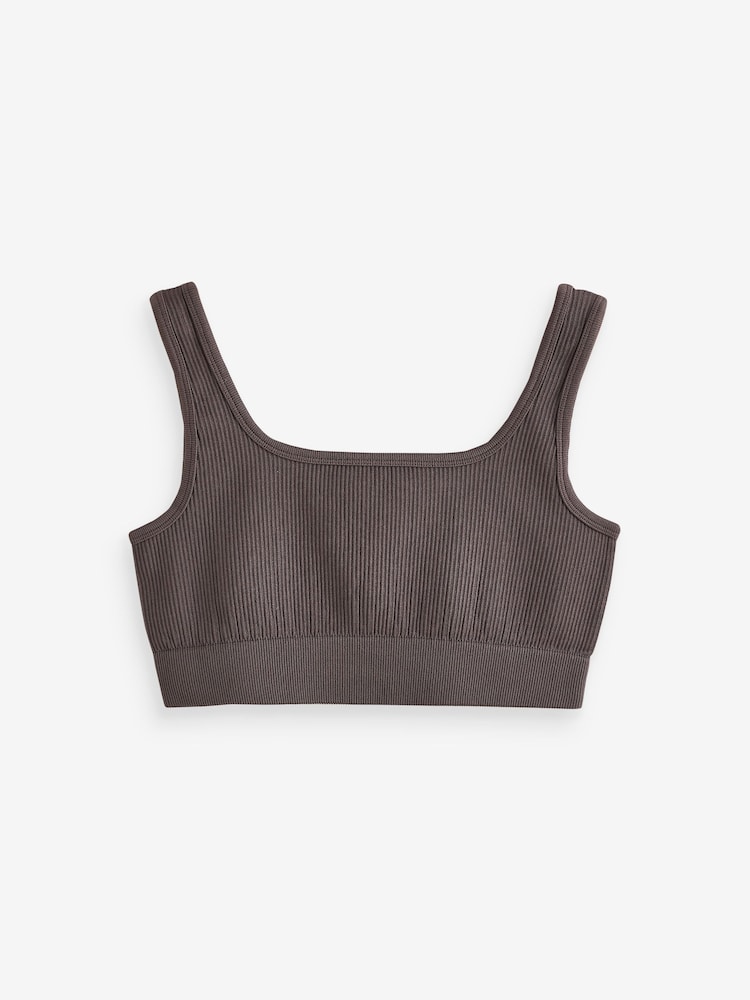 Multi Ribbed Bra Tops 2 Pack - Image 2 of 4