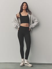 Multi Black Ribbed Bra Tops 2 Pack - Image 3 of 9