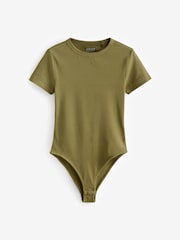 White/Orange/Green Ribbed T-Shirt Bodysuits 3 Pack - Image 9 of 11