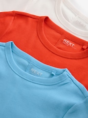 Multi Ribbed Short Sleeve T-Shirts 3 Pack - Image 5 of 6