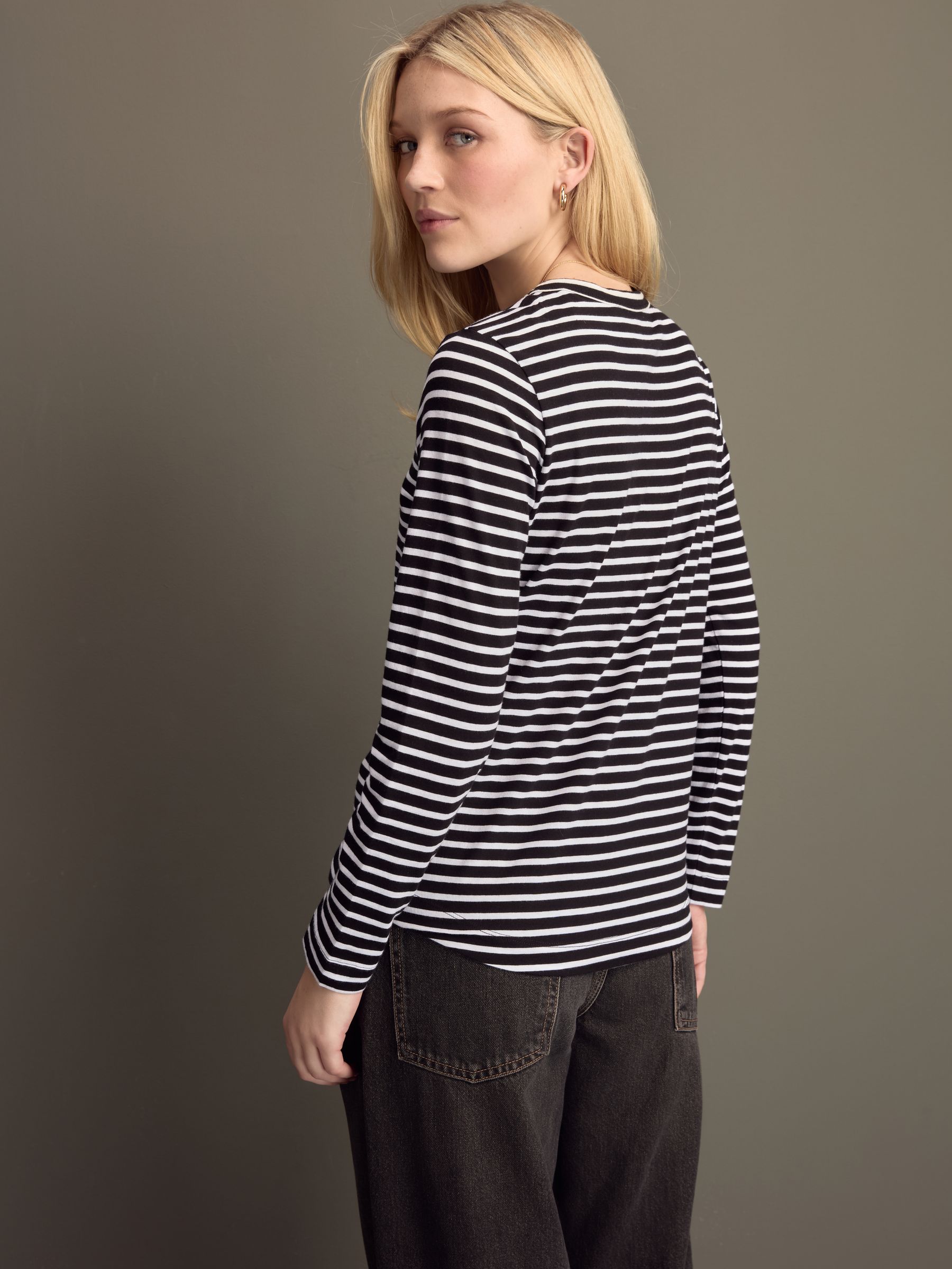 Buy Multi 100% Cotton Long Sleeve T-Shirts 3 Pack from Next India