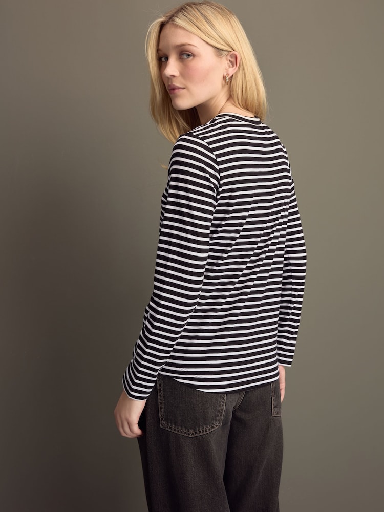 Multi - T-shirt à manches longues en coton 100% 3 Pack - Image 4 of 11