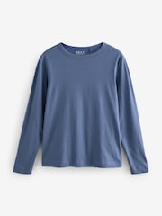 Multi 100% Cotton Long Sleeve T-Shirts 3 Pack - Image 7 of 11