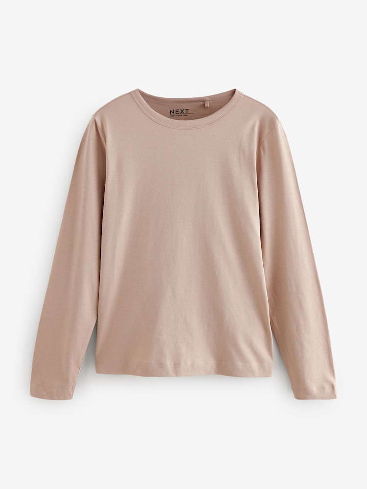 Multi - T-shirt à manches longues en coton 100% 3 Pack - Image 8 of 11