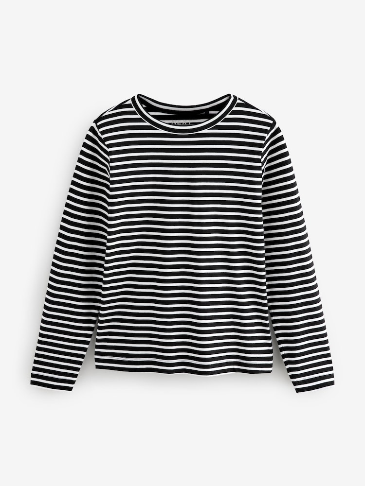 Multi - T-shirt à manches longues en coton 100% 3 Pack - Image 9 of 11