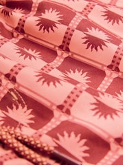 Coral Pink Sun Geometric Printed Swim Shorts - Image 11 of 11