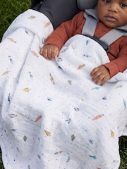 Aden + Anais White Muslin Blanket 4 Pack - Image 5 of 11