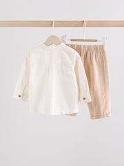 Apricot Orange Baby Shirt and Trousers Set (0mths-3yrs) - Image 2 of 12