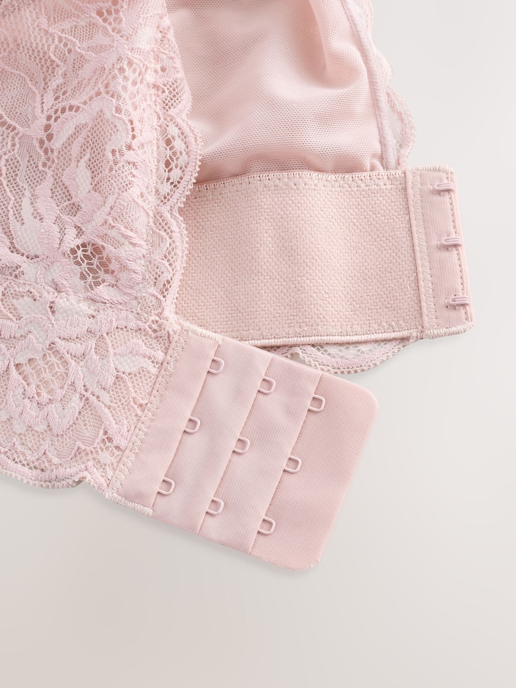 Light Pink Non Pad Non Wire Total Support Lace Bras - Image 8 of 8