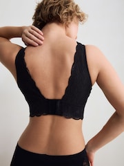 Black Total Support Lace Non Wire Bra - Image 3 of 5