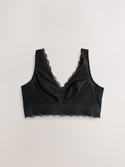 Black Total Support Lace Non Wire Bra - Image 7 of 9