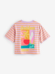 Purple/Orange 100% Cotton Graphic Print T-Shirt (3-16yrs) - Image 6 of 8