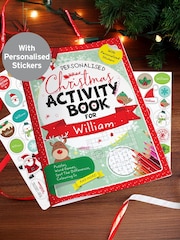 Personalised Christmas Activity Book with Stickers by PMC - Image 1 of 4