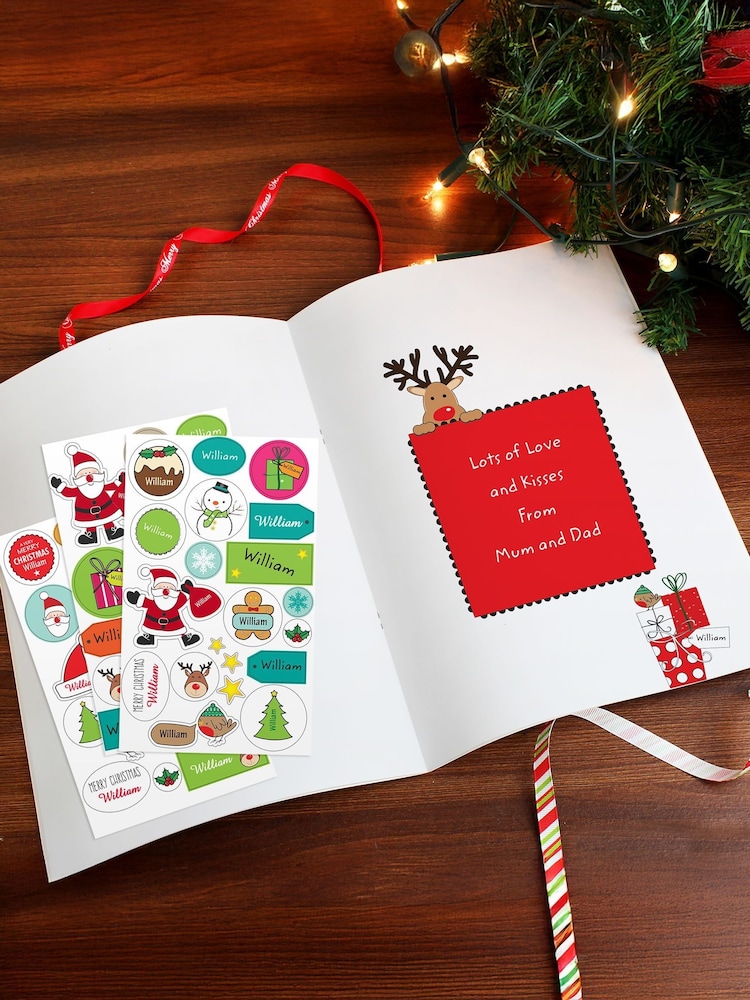 Personalised Christmas Activity Book with Stickers by PMC - Image 2 of 4
