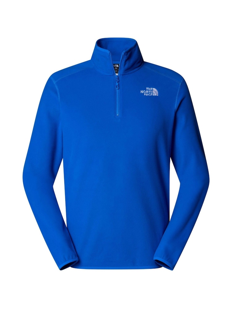 Koningsblauw - Side Logo - The North Face Neutral Side Logo Glacier Quarter Zip Fleece - Image 4 of 5