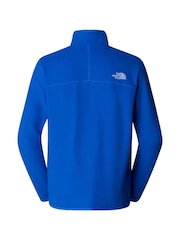 أزرق ملكي - شعار جانبي - The North Face Neutral Side Logo Glacier Quarter Zip Fleece - صورة 5 من 5