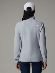 Gris - The North Face Womens 1/4 Zip Glacier Fleece - Imagen 2 de 3