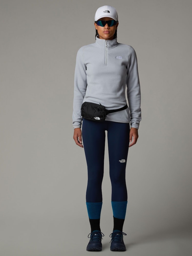 Gris - The North Face Womens 1/4 Zip Glacier Fleece - Imagen 3 de 3