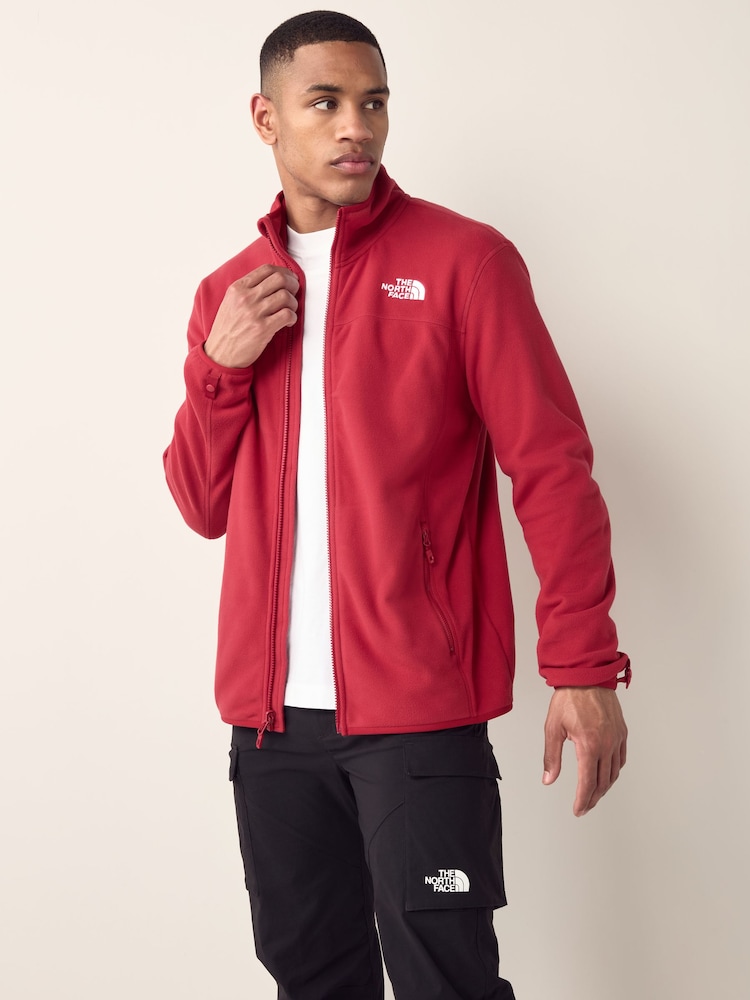The North Face Red Glacier Full Zip Fleece - Image 1 of 7