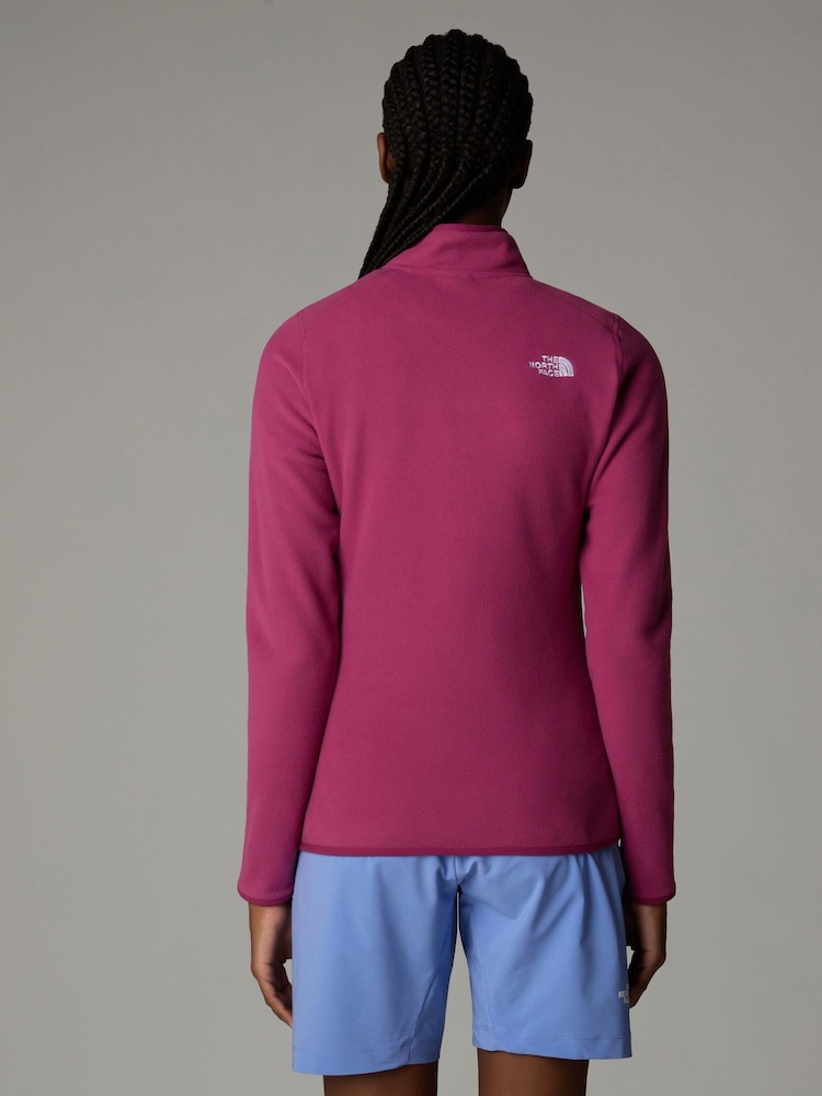 The North Face Purple Bolt Womens 1/4 Zip Glacier Fleece - Image 2 of 3